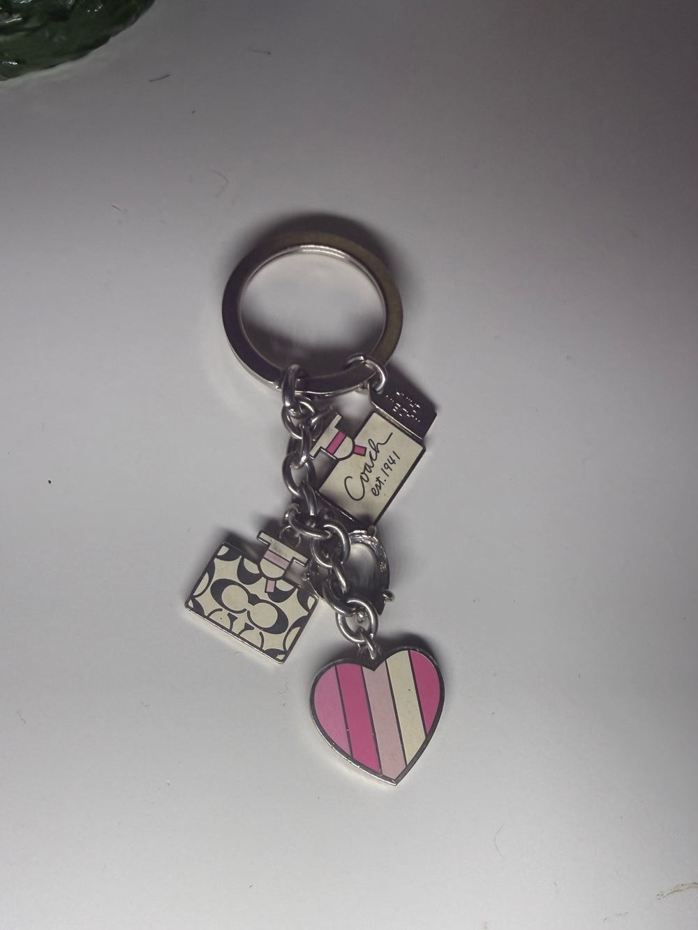 Coach Breast Cancer Awareness Keychain Fob Multi Purse Charms